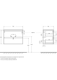 BelBagno Тумба с раковиной Kraft 39-70 подвесная Еловый матовый с раковиной BB-8099-3-70 – фотография-4